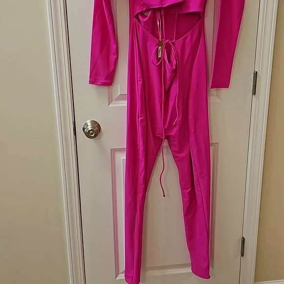 1318. NWT SKIMS Lace Up Catsuit - Picture 5 of 10